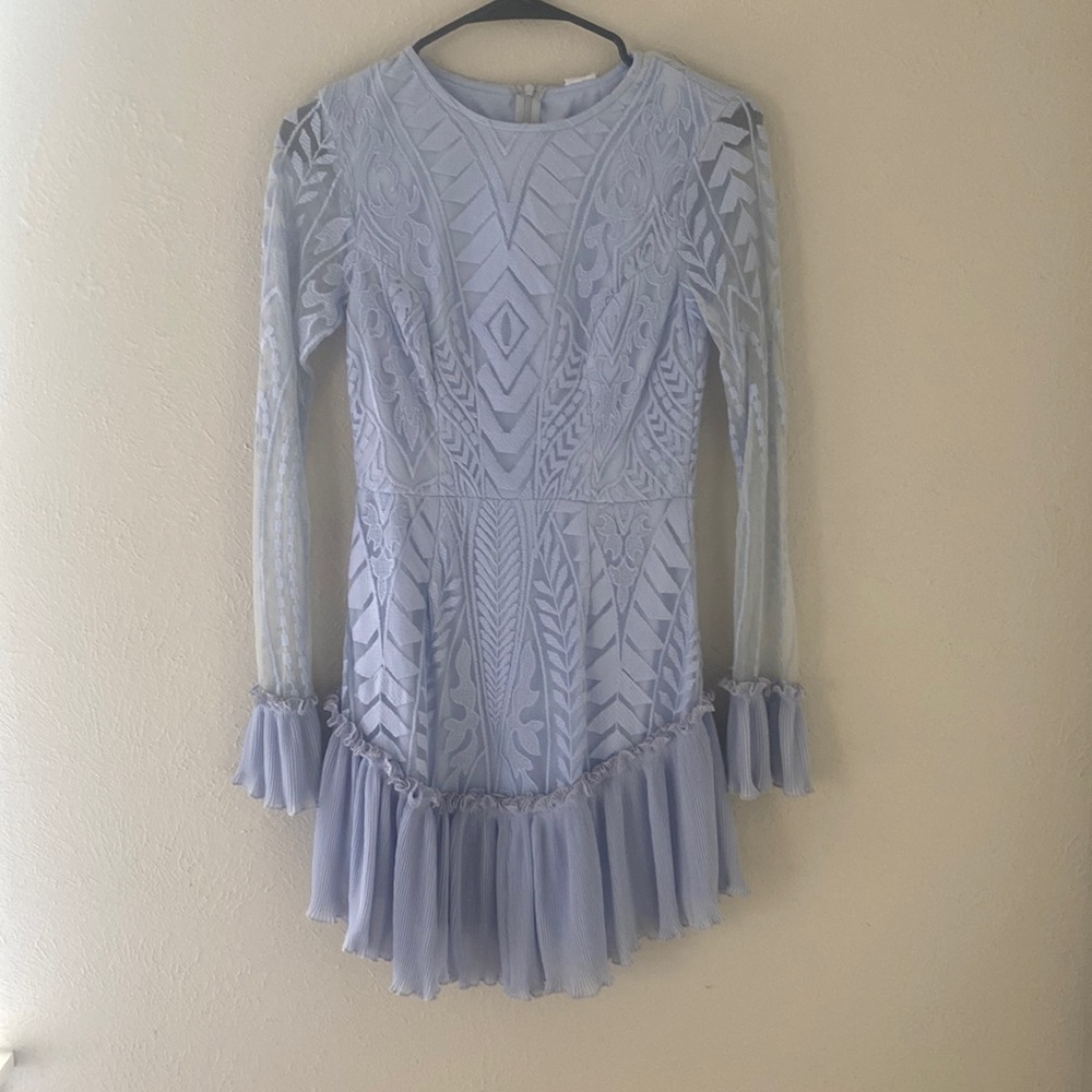 Sky Blue Long sleeve dress